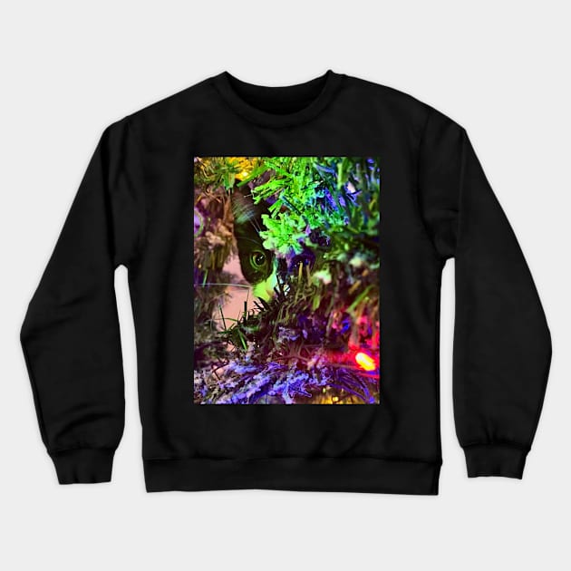 I spy in a tree a kitten Crewneck Sweatshirt by aadventures